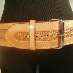 LEATHER SASH BELT